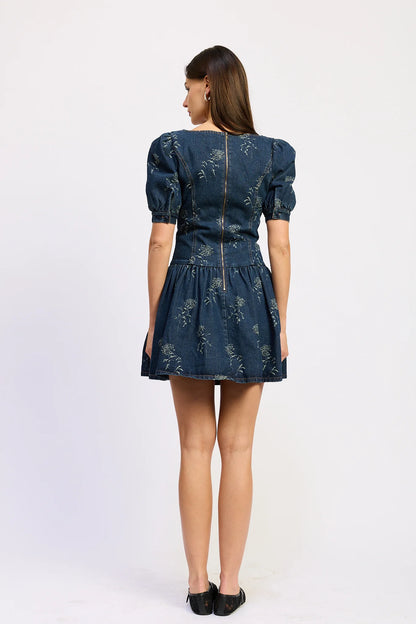 Nyra Mini Dress Denim