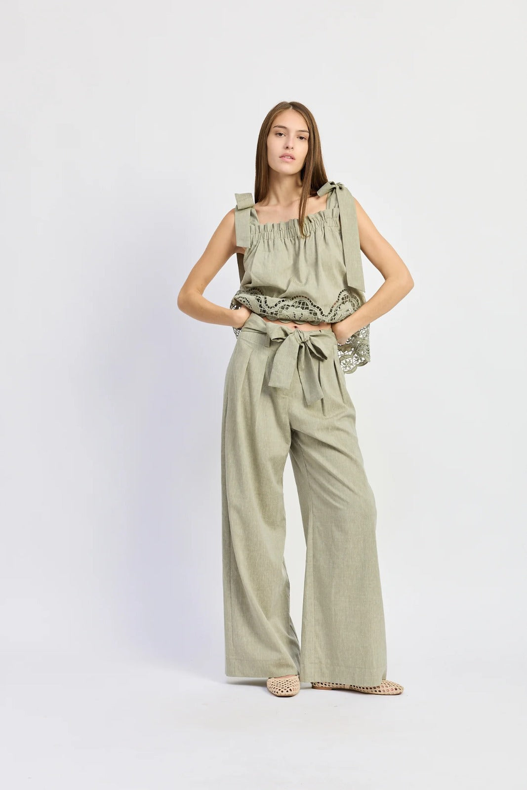 Irena Two Piece Set Sage