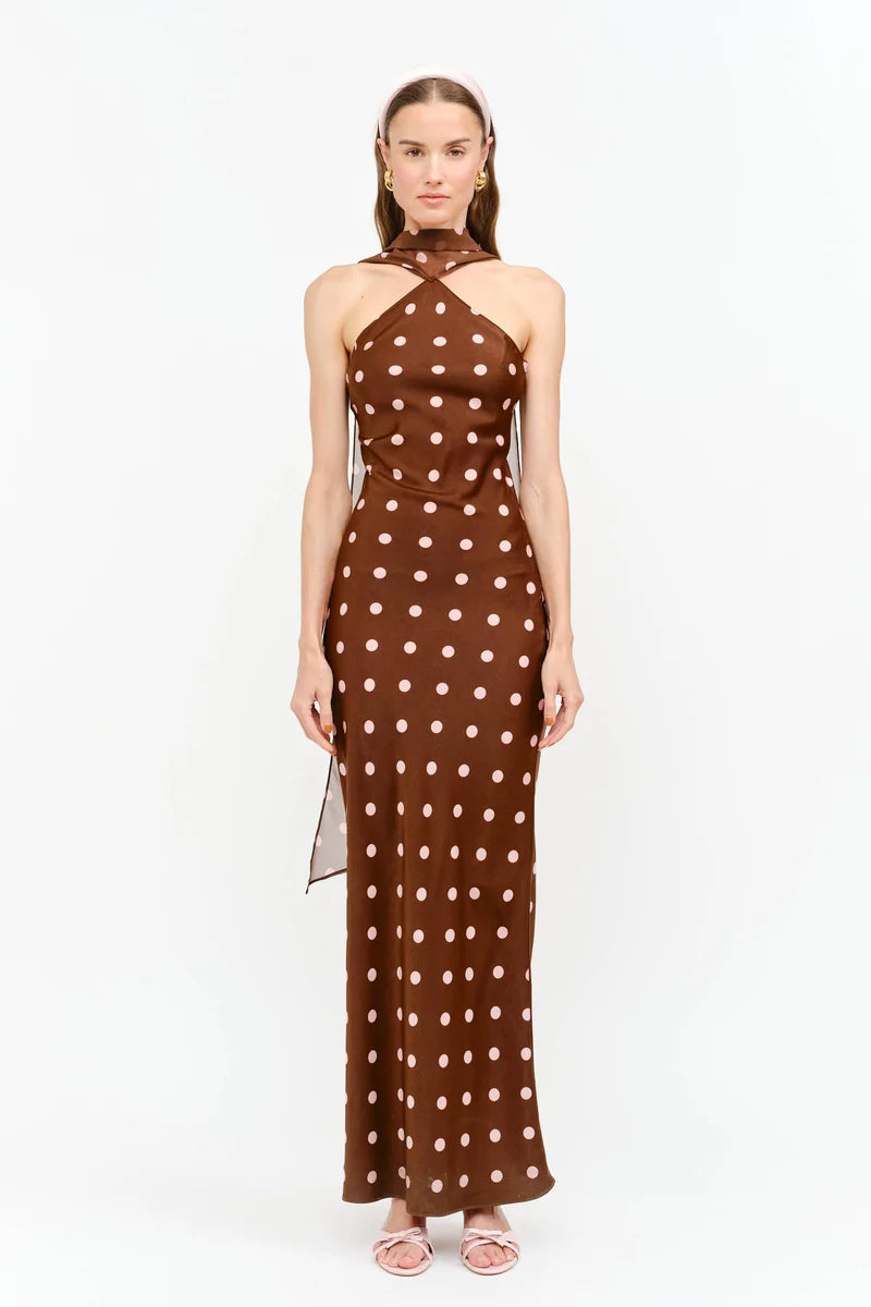 Magdalena Dress Brown
