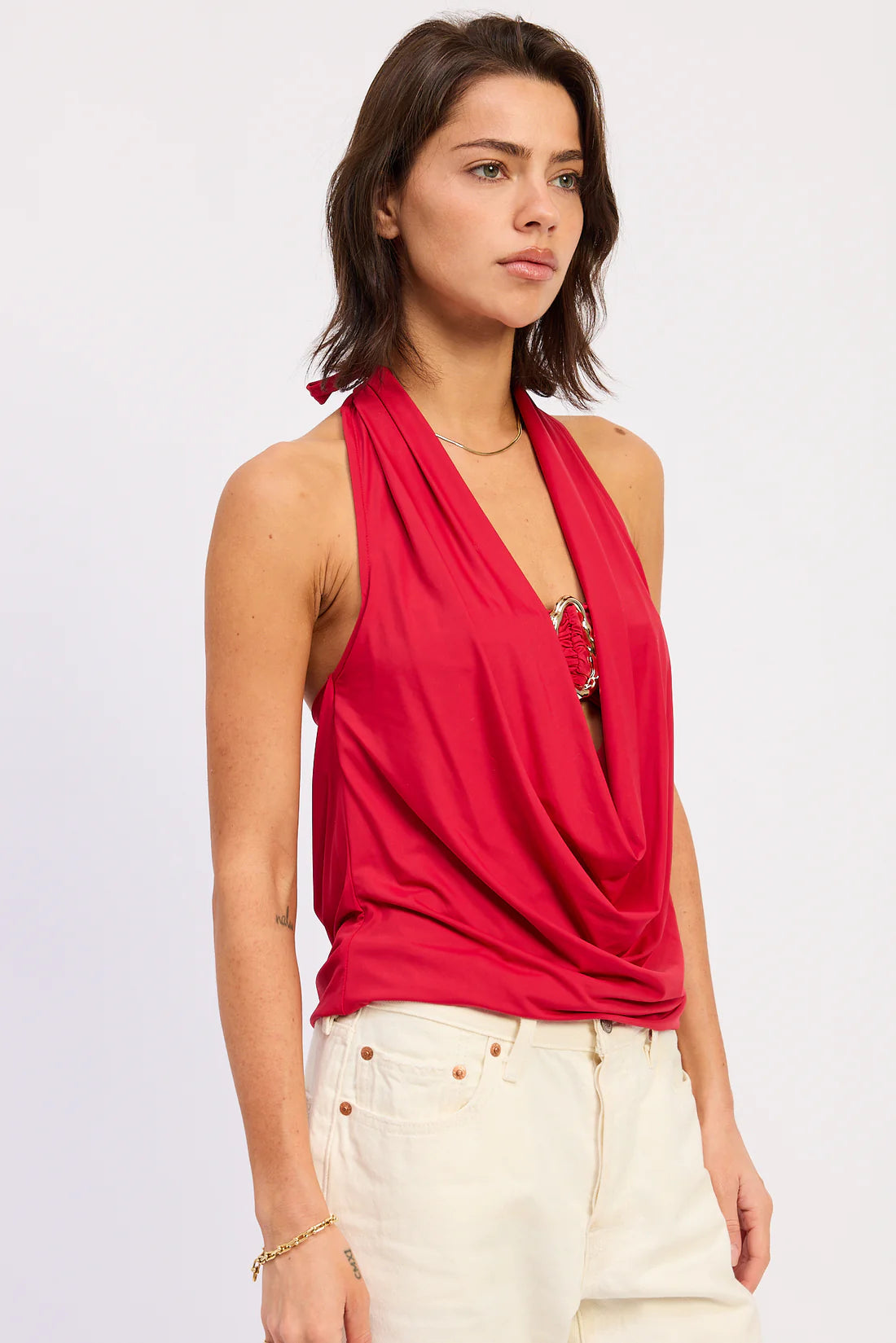 Greys Top Red