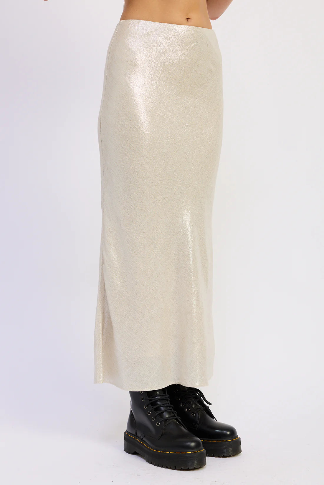 Lurex Skirt Champagne