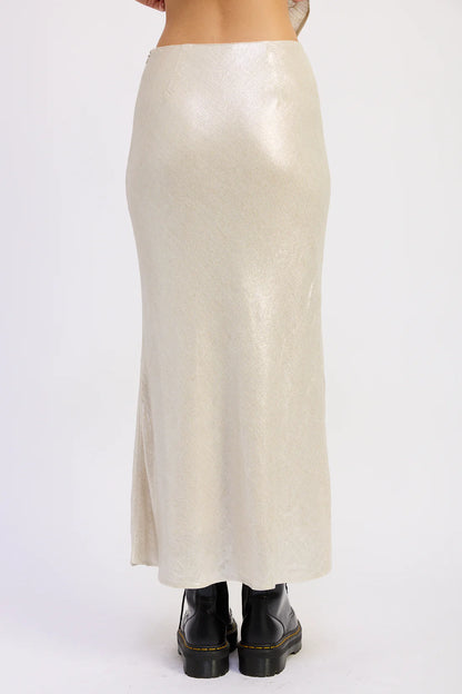 Lurex Skirt Champagne