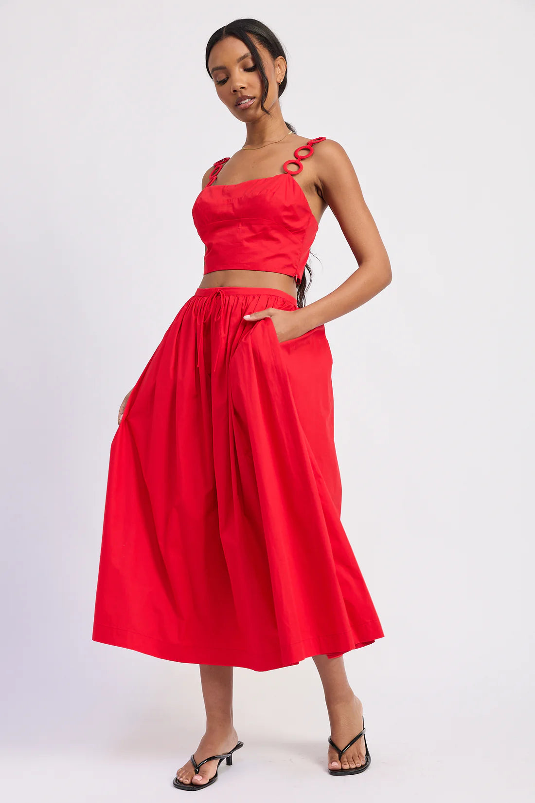 Valentina Two Piece Set Red