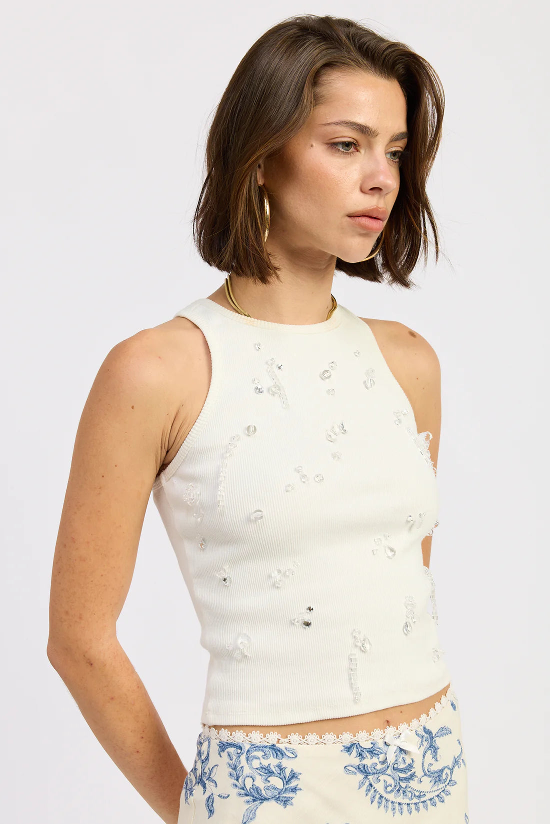 Helmut Top White