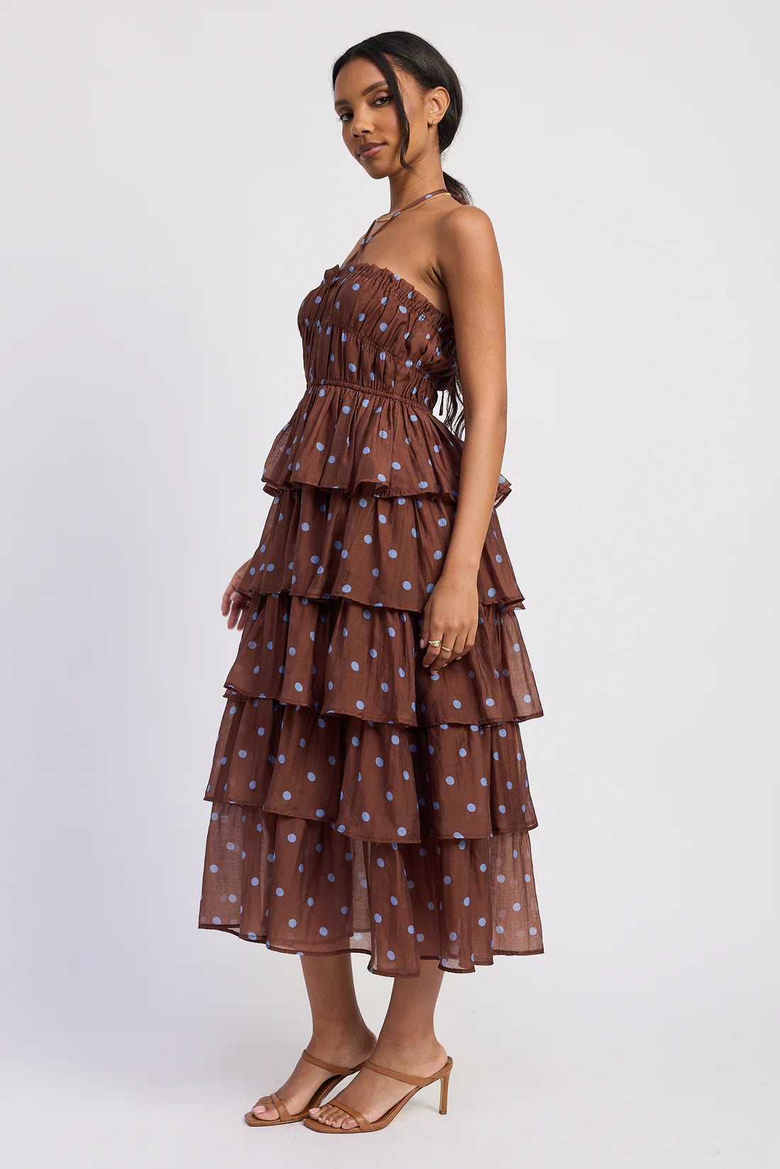 Emara Maxi Dress Brown