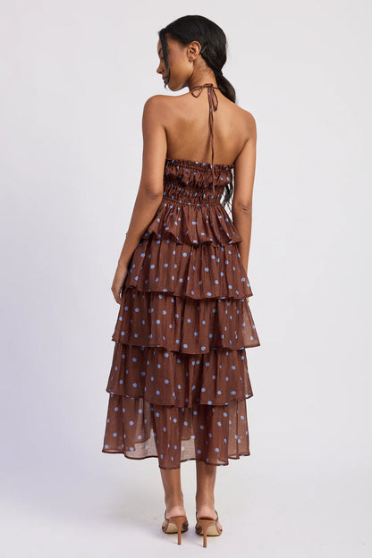 Emara Maxi Dress Brown