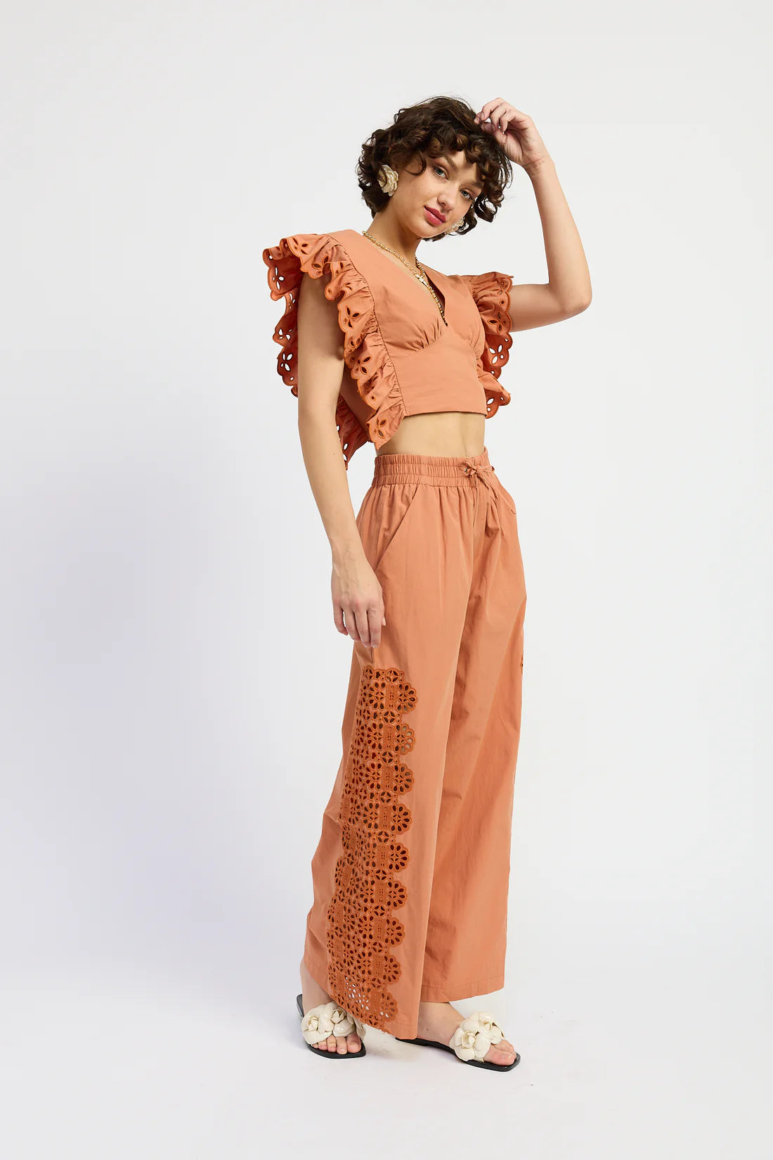Lilly Two Piece Set Rust