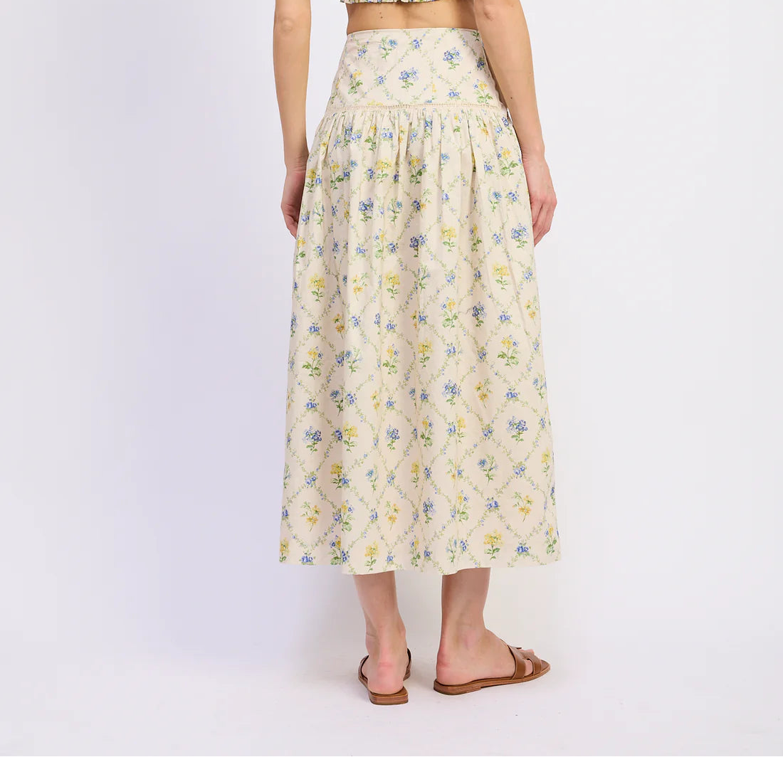 Dave Two Piece Set Yellow Lavender