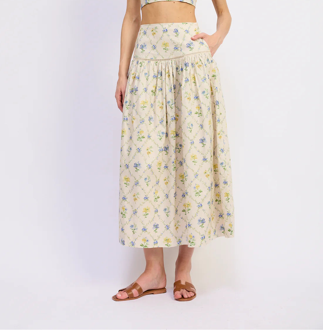 Dave Two Piece Set Yellow Lavender