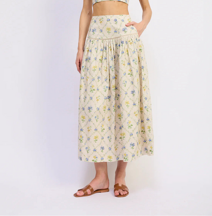 Dave Two Piece Set Yellow Lavender