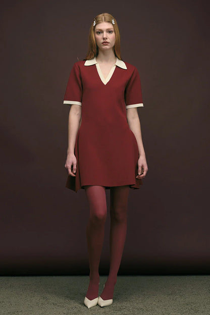 Melody Dress Burgundy