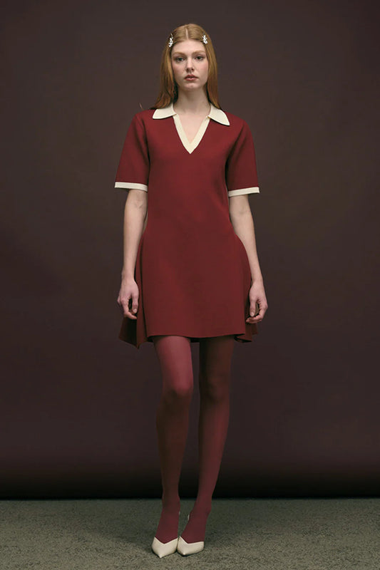 Melody Dress Burgundy