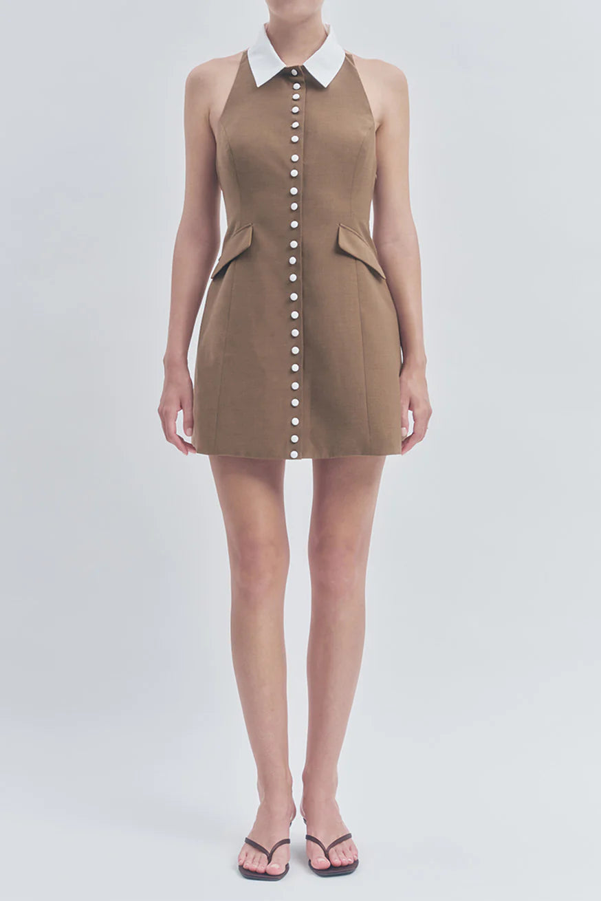 Dali Mini Dress Brown