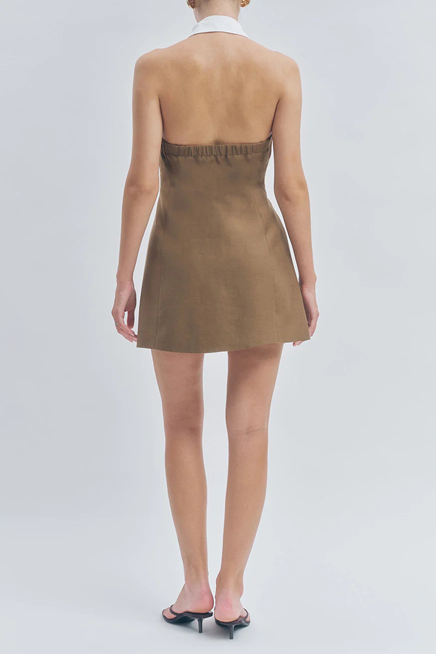Dali Mini Dress Brown