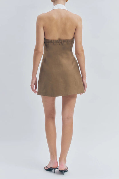 Dali Mini Dress Brown