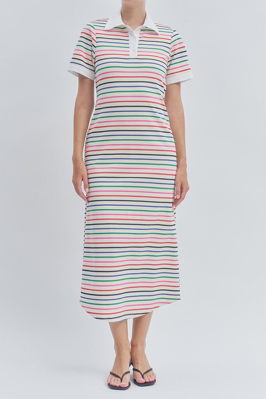 Miranda Midi Dress Rainbow