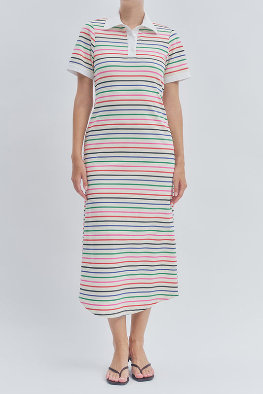 Miranda Midi Dress Rainbow
