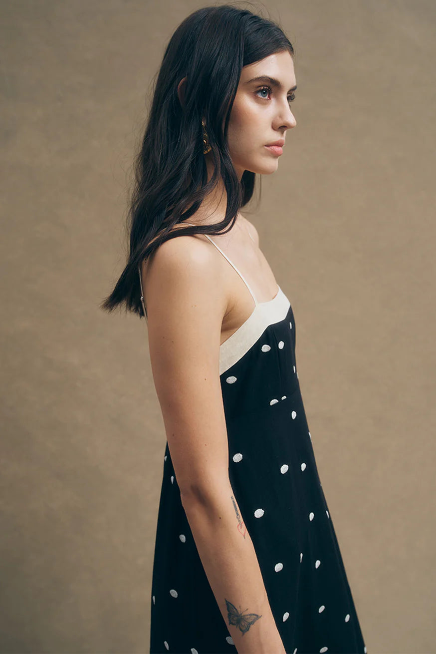 Rosalie Romper Black Sand