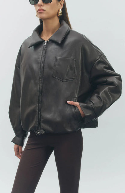 Jaiden Bomber Jacket Brown