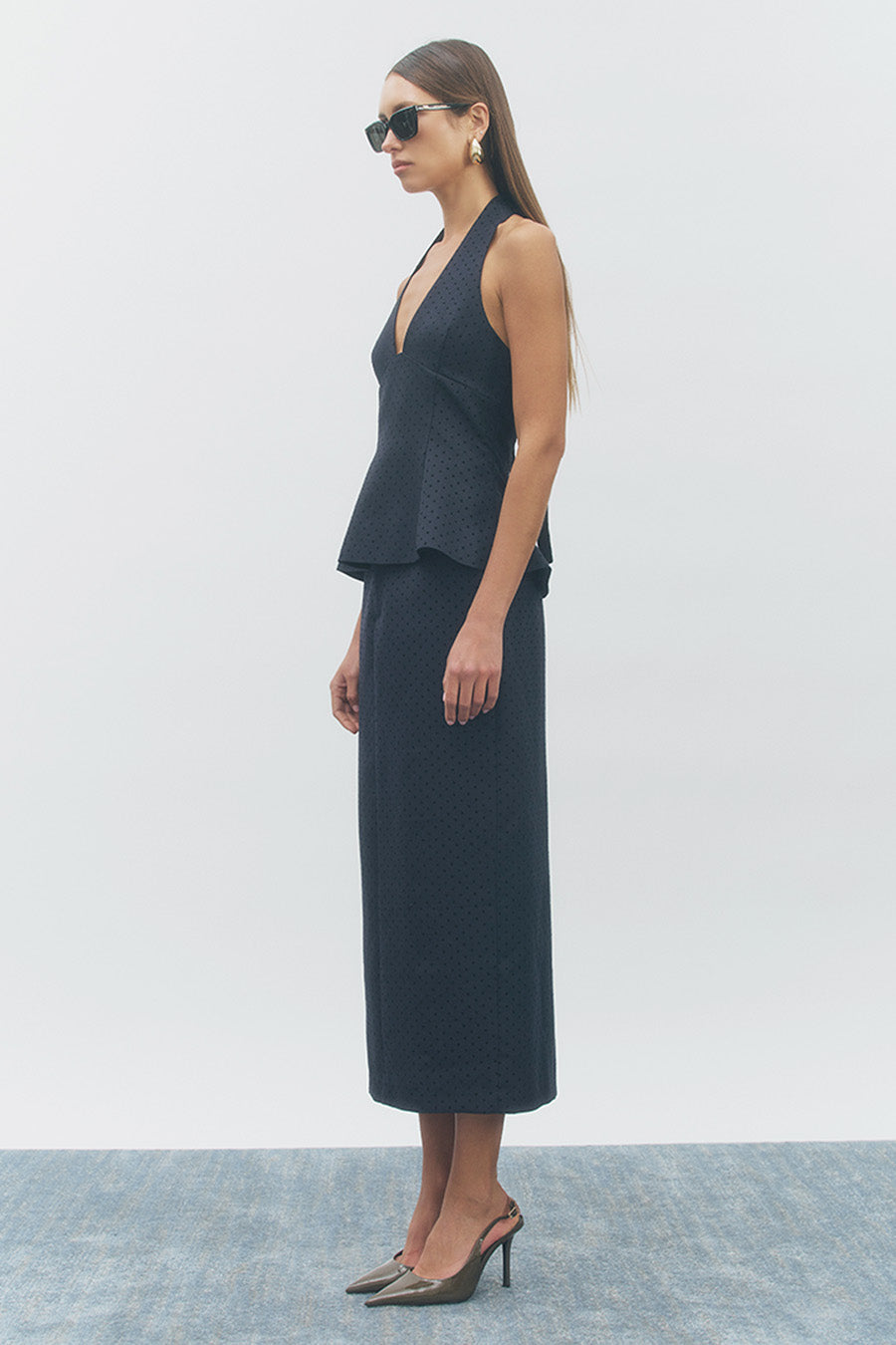 Elio Two Piece Set Navy Black
