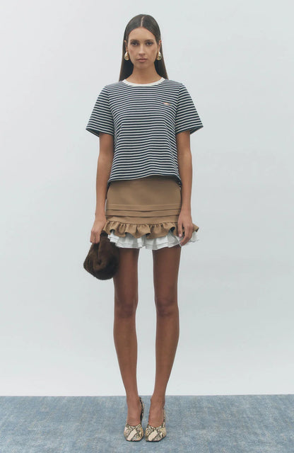 Fish Tee Striped Navy Multi