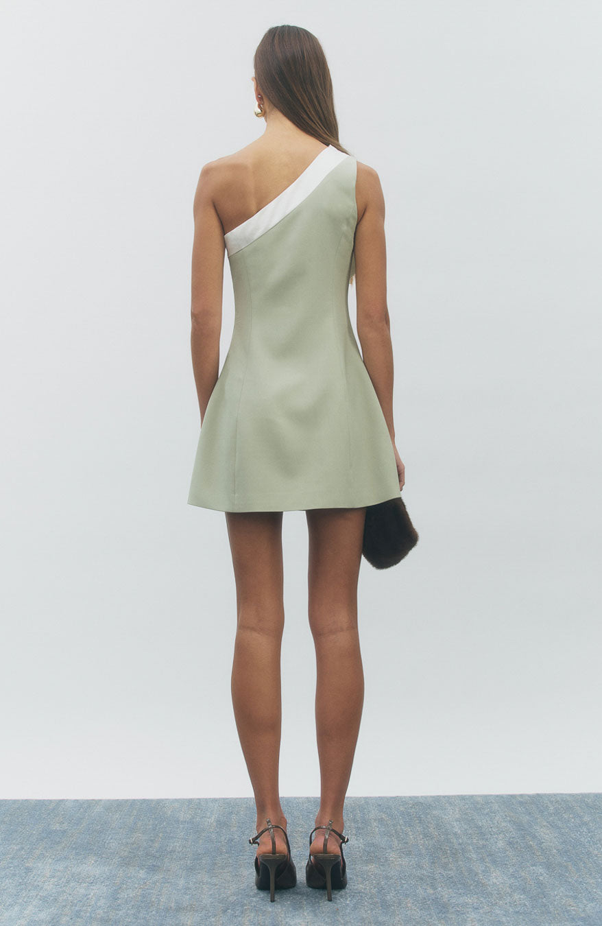 Lima Mini Dress Mint Ivory