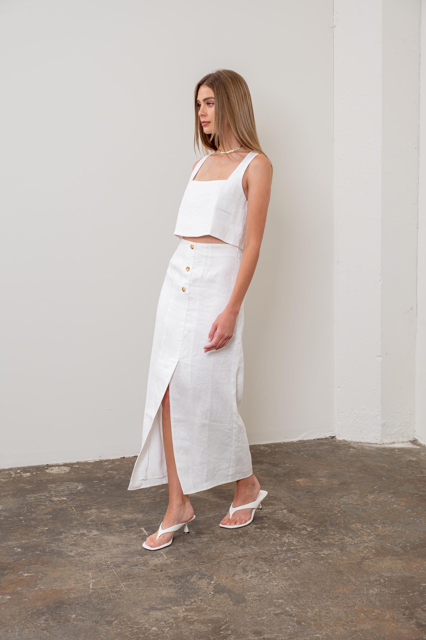 Junie Two Piece Set White