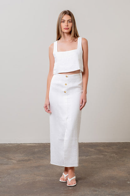 Junie Two Piece Set White