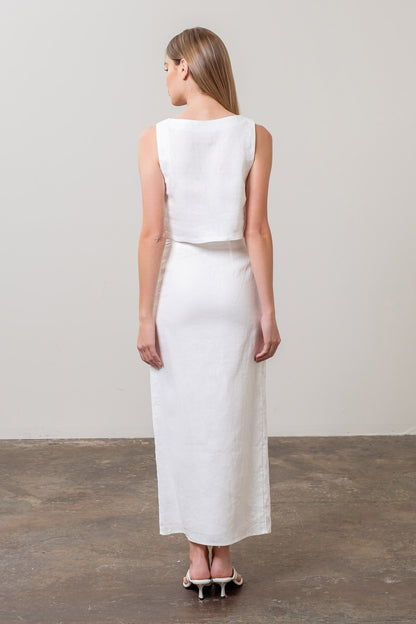 Junie Two Piece Set White