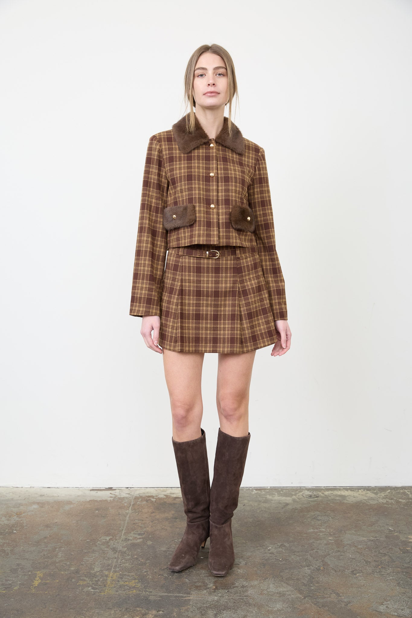 Melrose Two Piece Set Brown