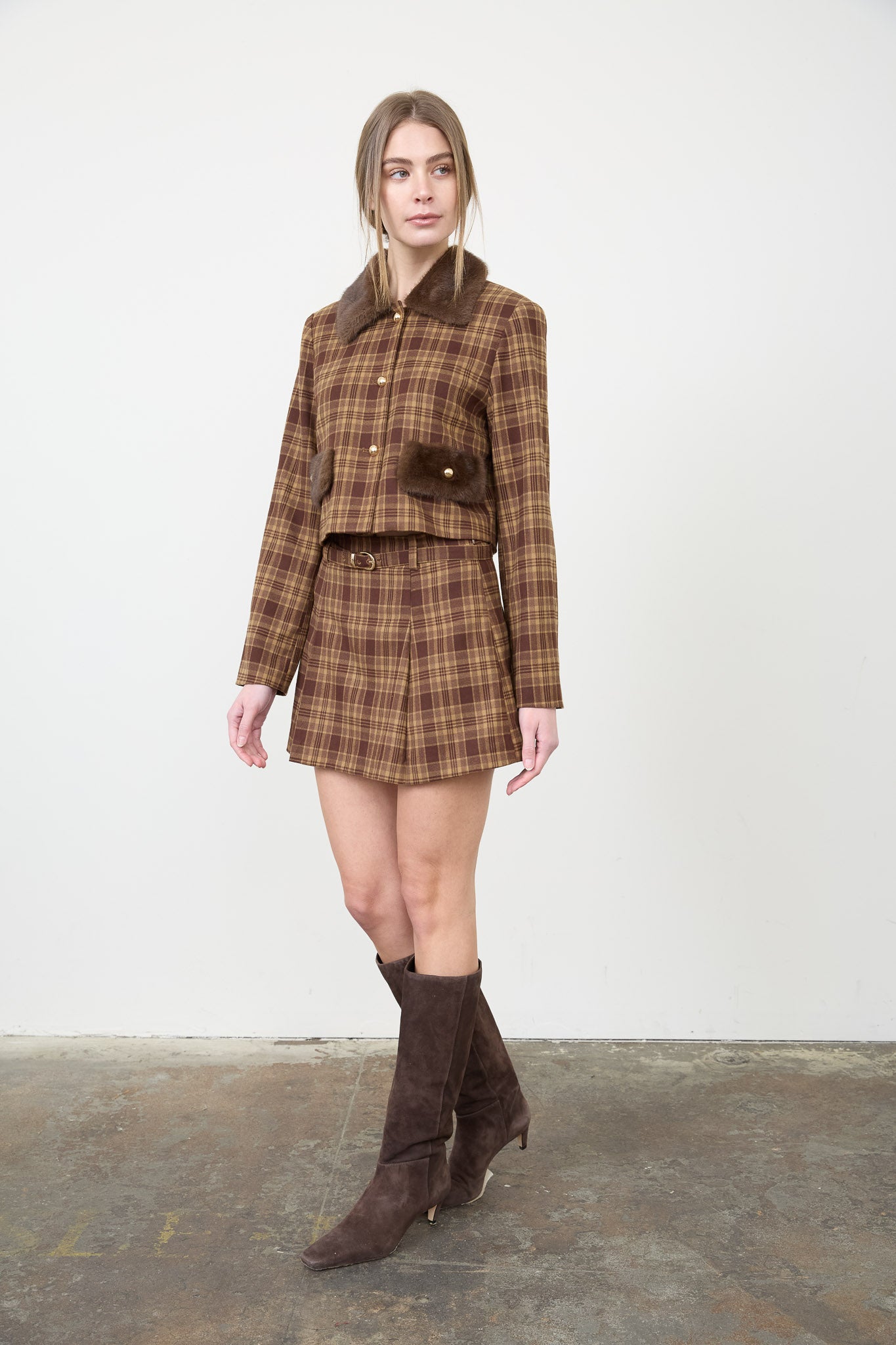 Melrose Two Piece Set Brown