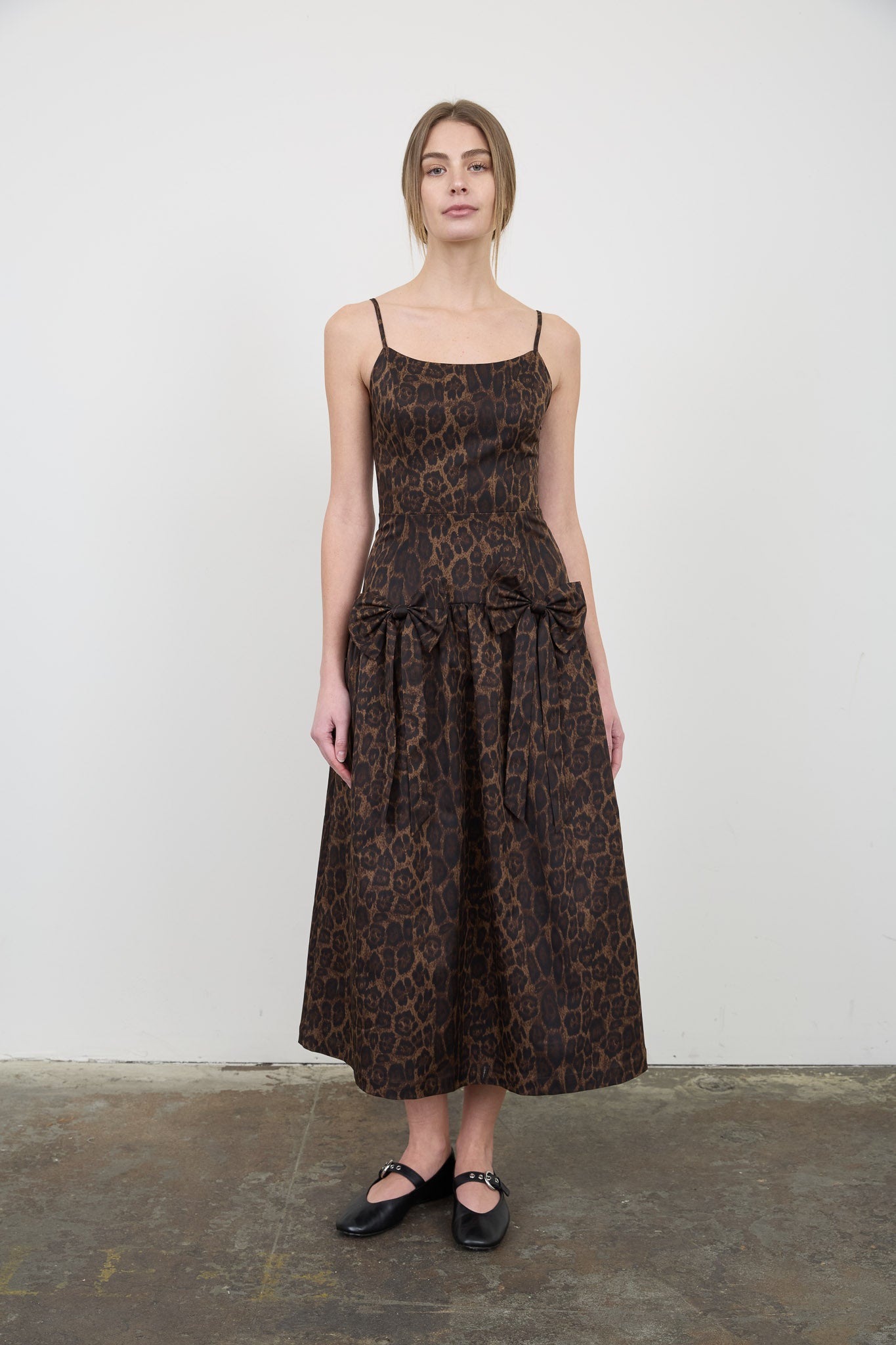 Maeve Midi Dress Leopard