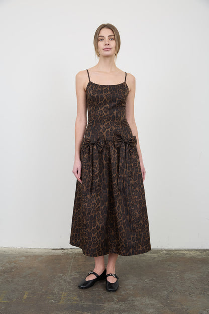 Maeve Midi Dress Leopard