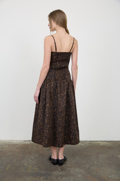 Maeve Midi Dress Leopard