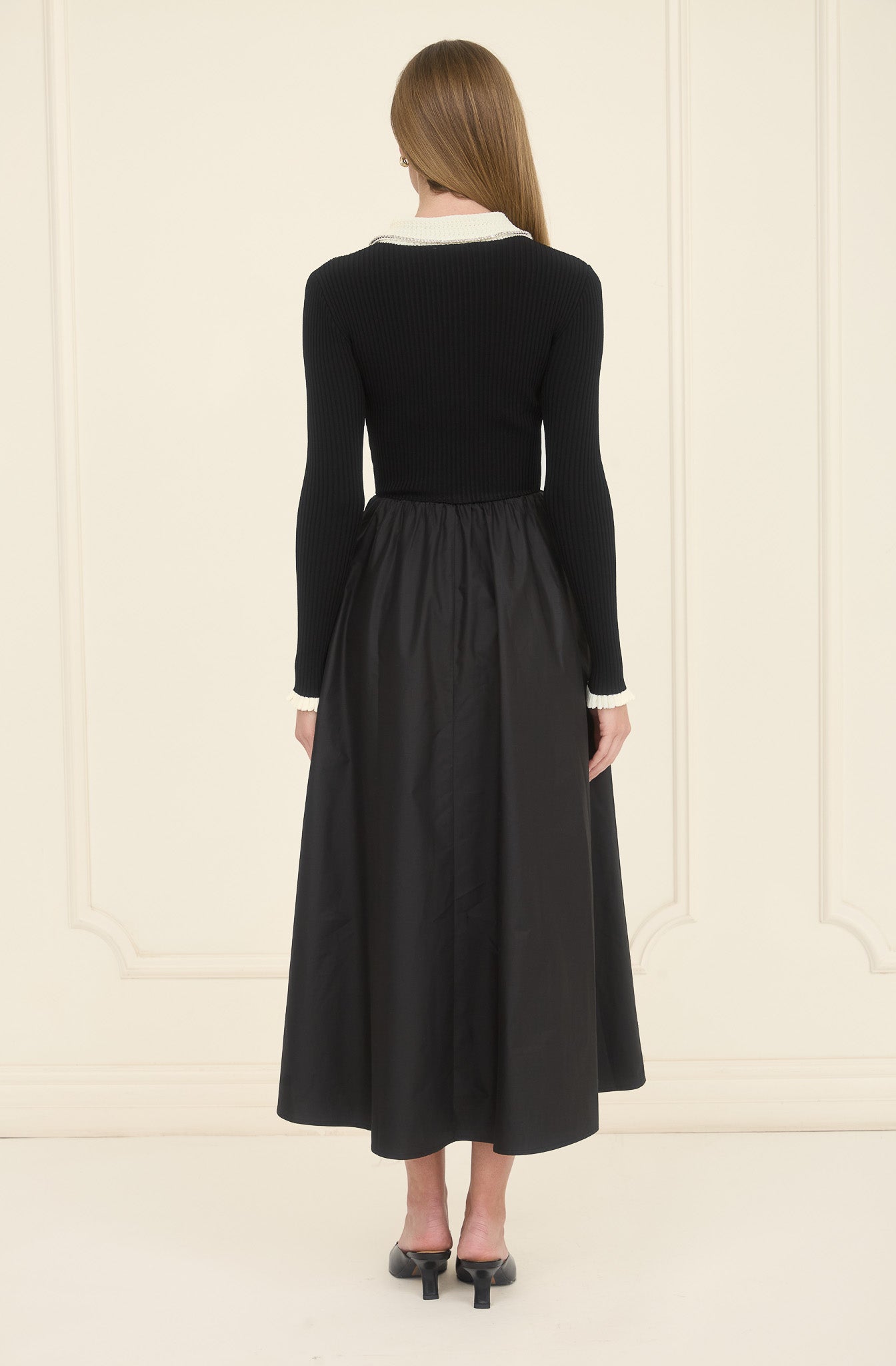 Rizzo Midi Dress Black Ivory