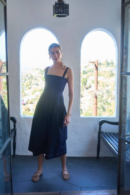 Dottie Mini Dress Indigo