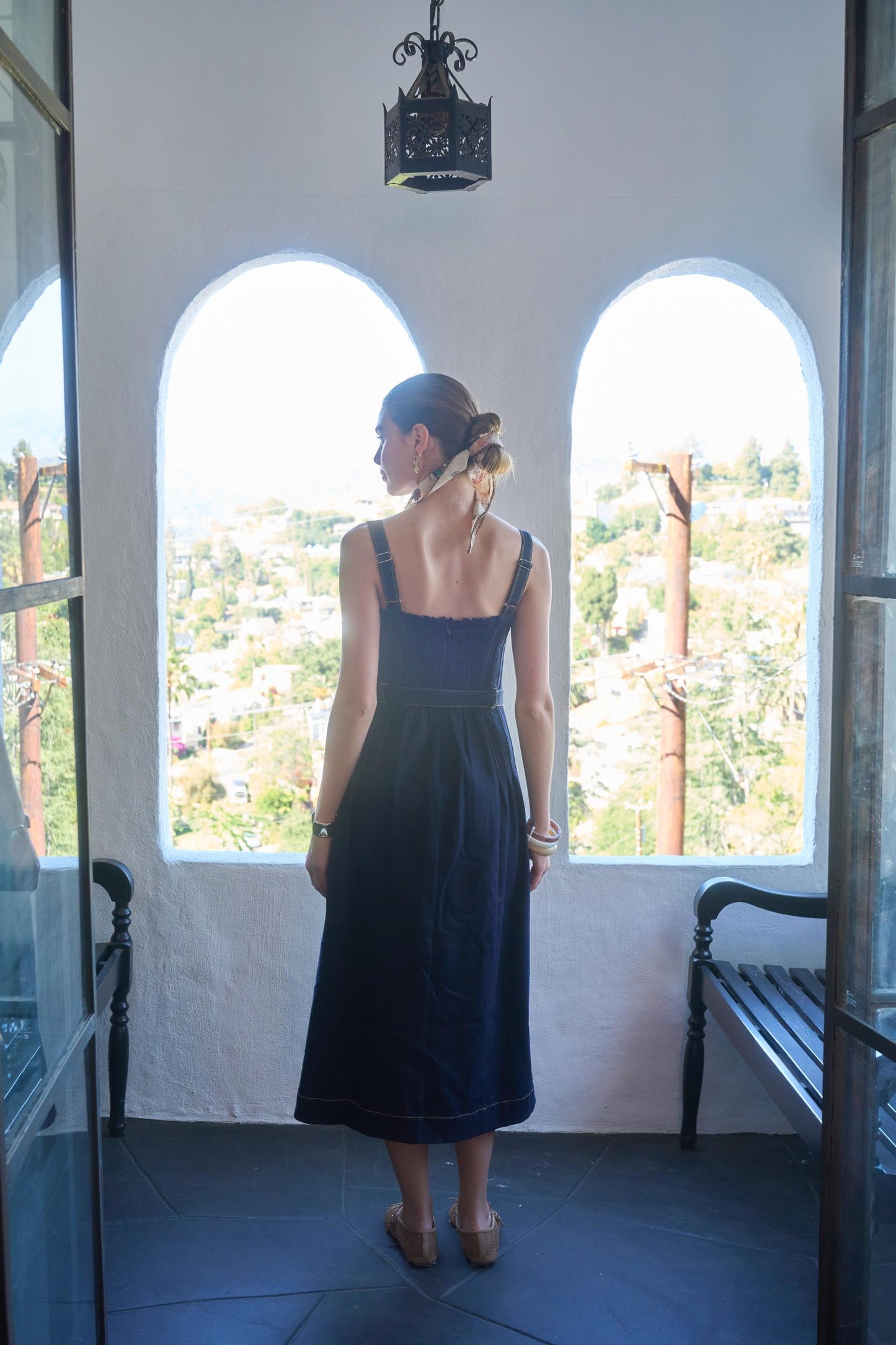 Dottie Mini Dress Indigo