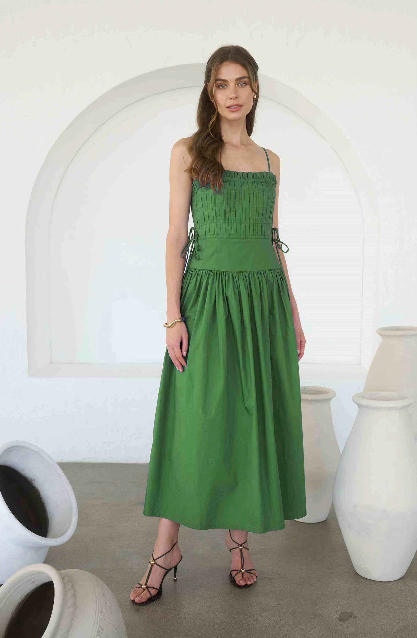 Nolana Midi Dress Green