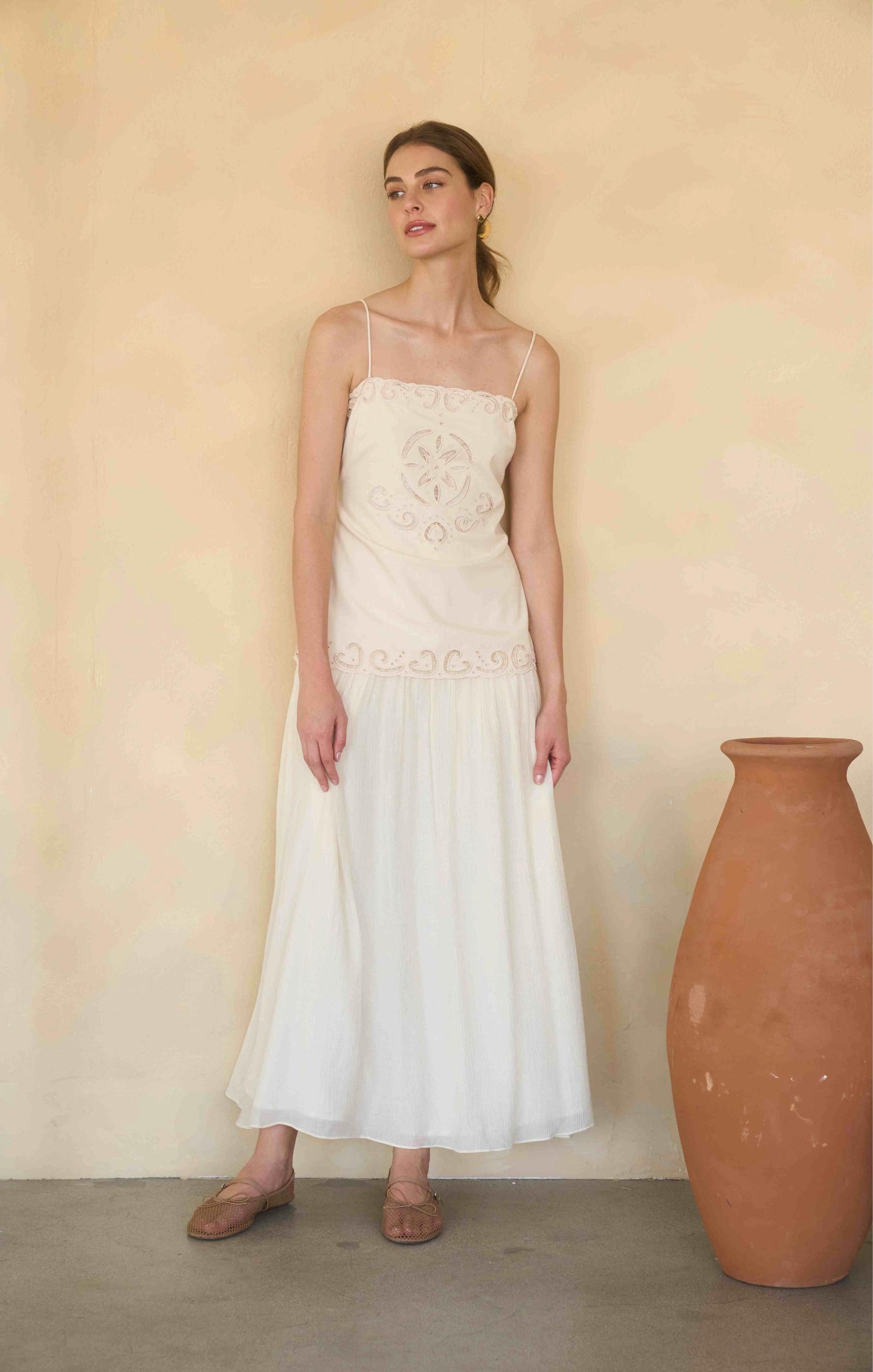 Dami Midi Dress Cream