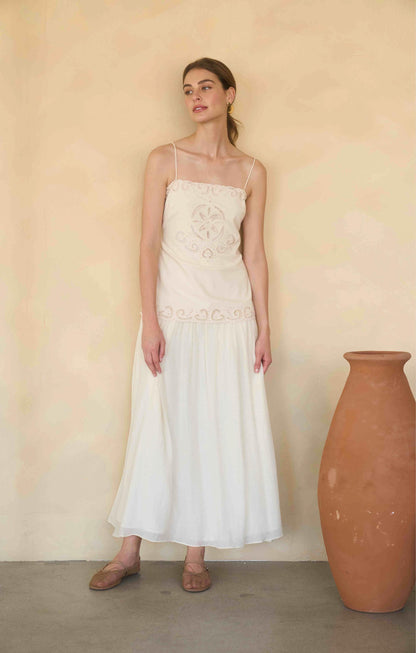 Dami Midi Dress Cream