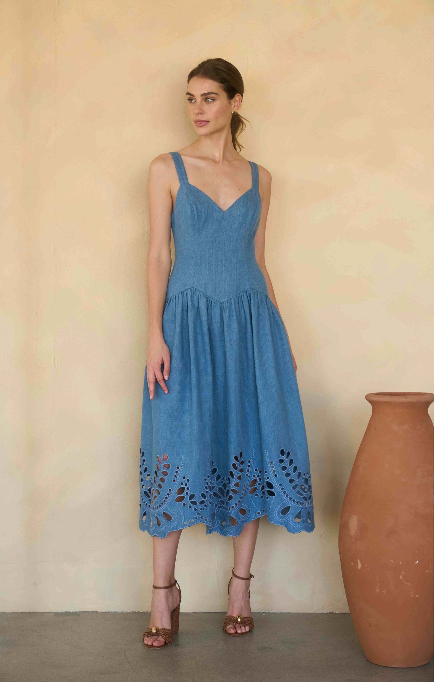 Kally Midi Dress Light Blue