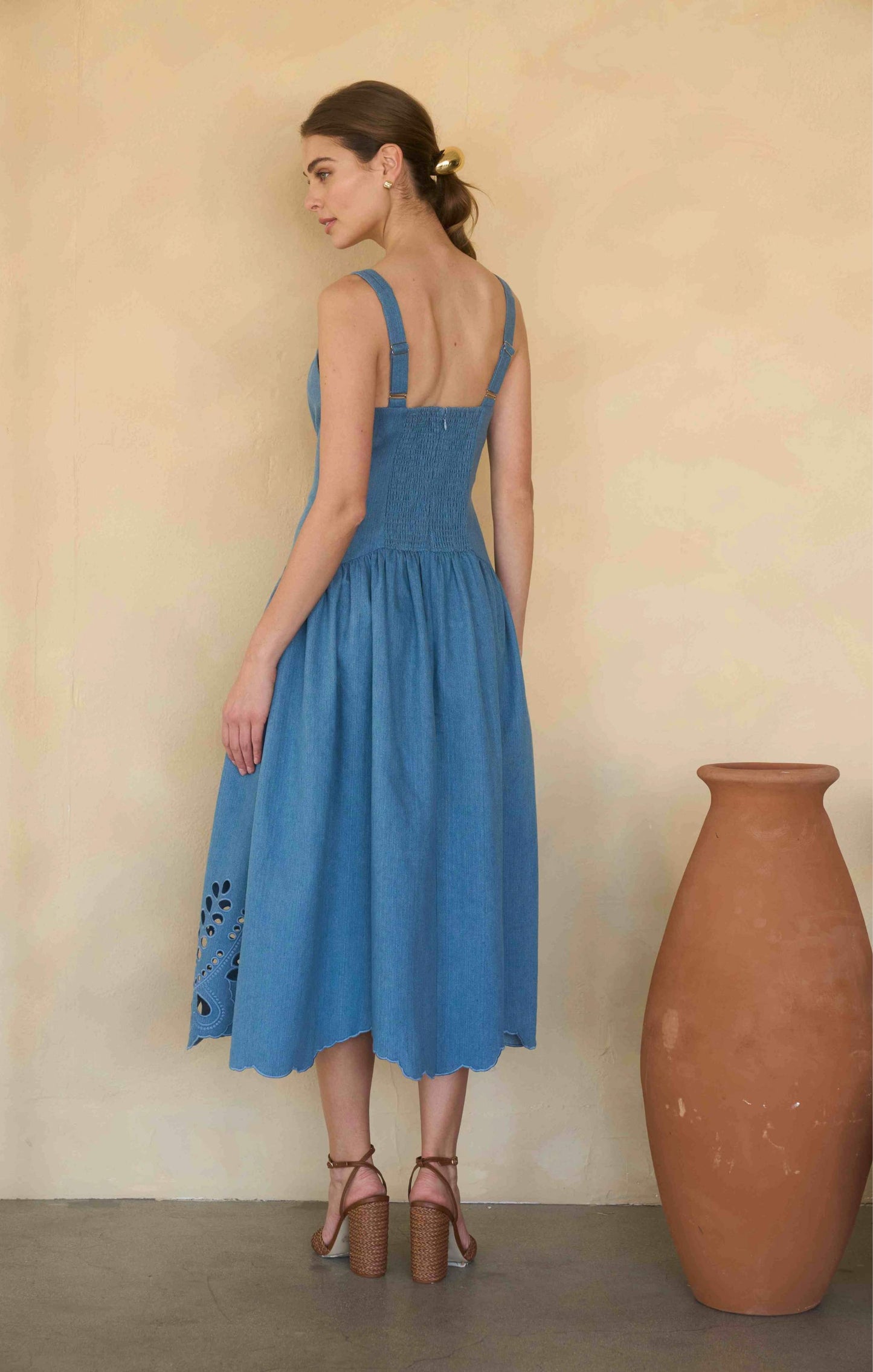 Kally Midi Dress Light Blue