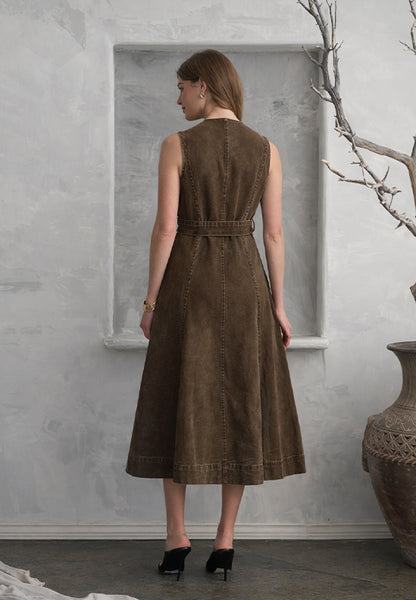 Edel Midi Dress Brown