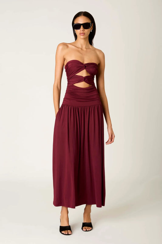 Wilshire Dress Oxblood