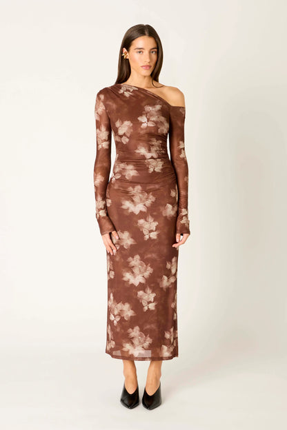 Lyran Dress Brown Multi
