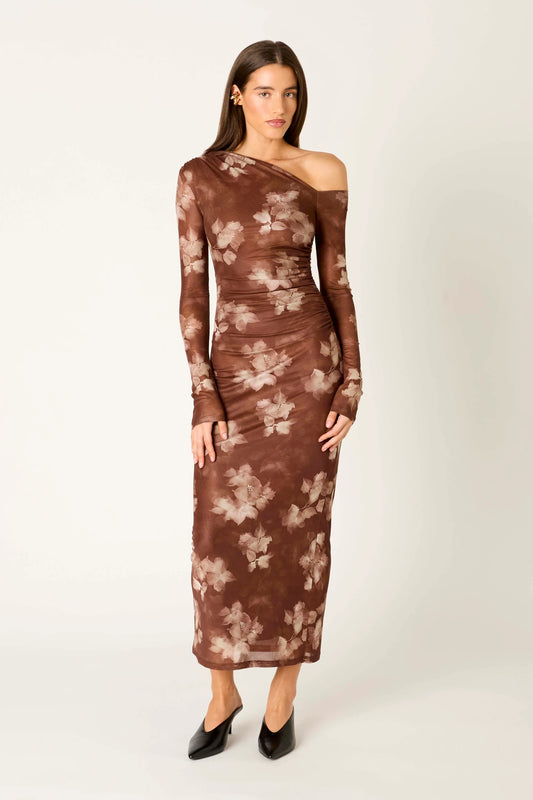 Lyran Dress Brown Multi
