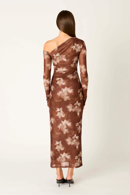 Lyran Dress Brown Multi