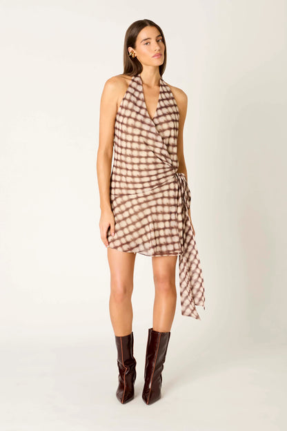 Quill Dress Brown