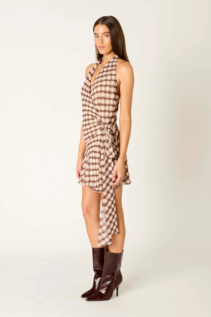 Quill Dress Brown