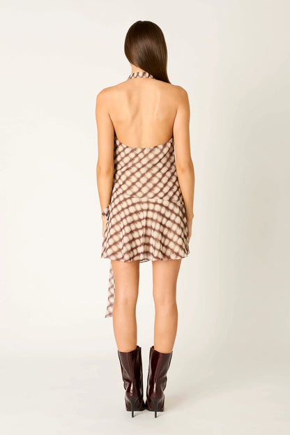 Quill Dress Brown